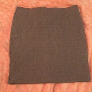 Grey and Black Pencil Skirt
